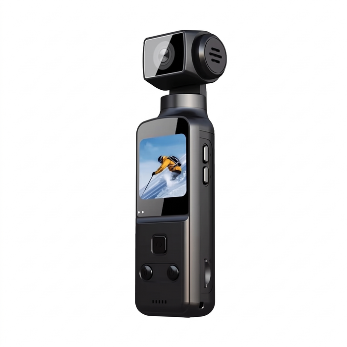 Cámara Digital de Bolsillo 4K – Rotación 270°, WiFi, Estabilización y Grabación en Movimiento
